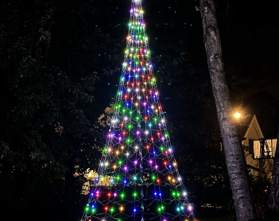 Julbelysning för flaggstång Montejaur